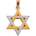 Gold Star of David Pendant